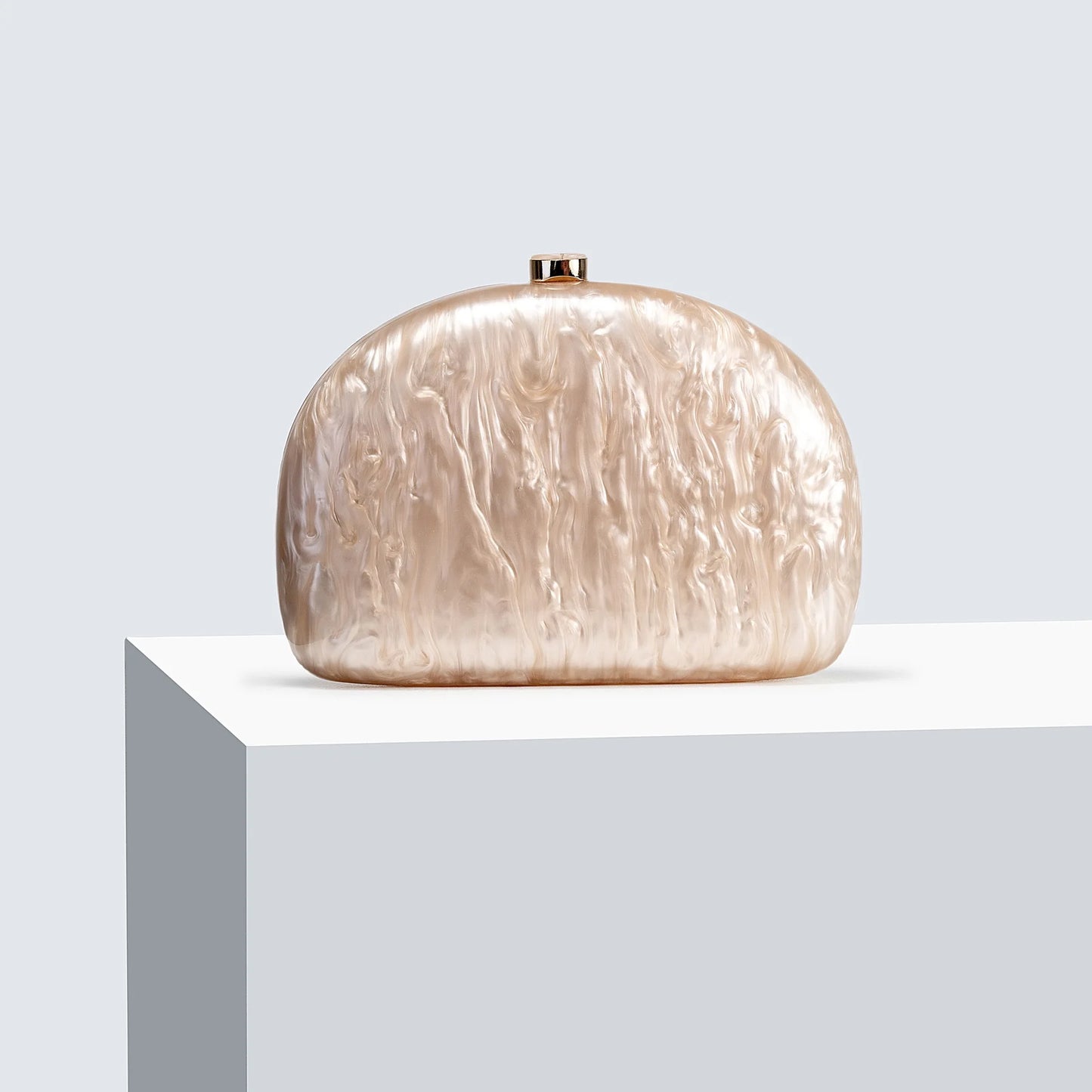 Women's New Semi-Circular Pressure-Packed Acrylic Dinner Bag