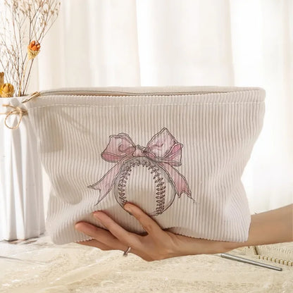 Charming Heart Pattern Lightweight Zipper Makeup Bag