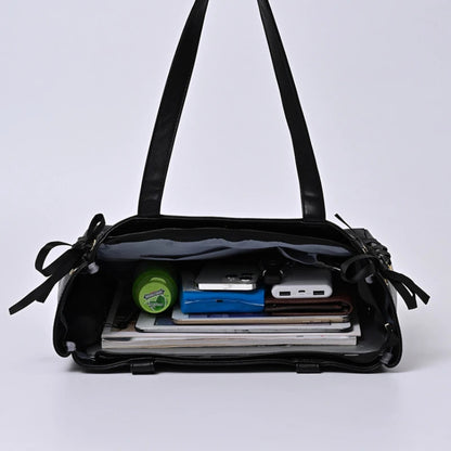 Large Capacity Shoulder  Bow Ribbon Lolita JK Handbags