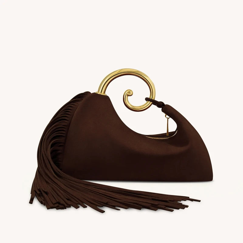 Faux Suede Clutch Evening Bags For Women