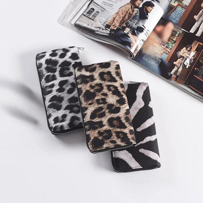 Classic Leopard Animal Print Long Wallets
