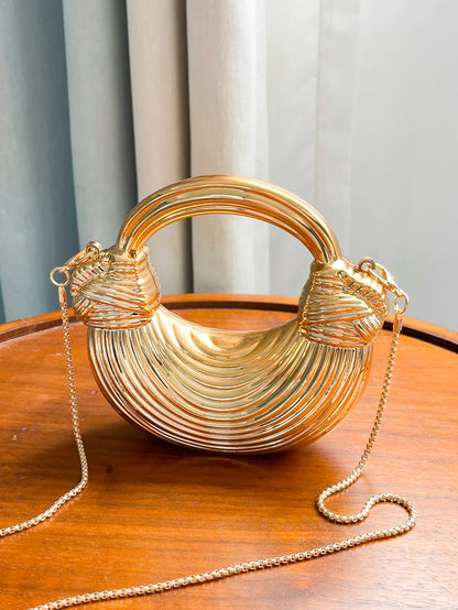 Women's Handbag Mini Gold Cross Body Bag Silver Evening Clutch