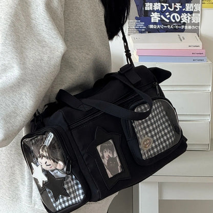 Cute Hand-held Shoulder Bag Japanese Ins Large Capacity Versatile Travel Bag for Girls