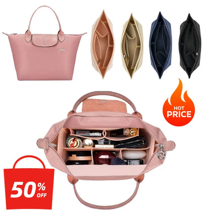 Custom Felt Bag Organizer for Longchamp Tote Travel Storage Essential