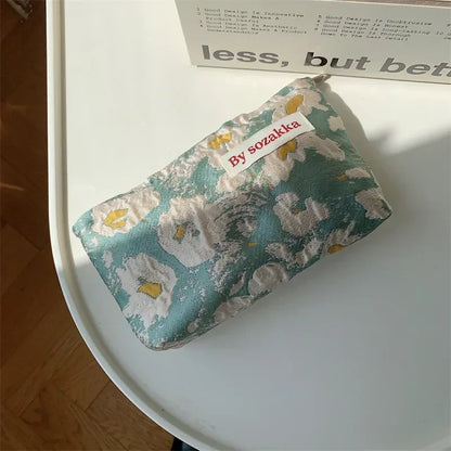 Floral Cosmetic Bag