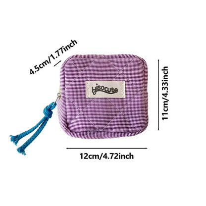 Mini Coin Purse Small Wallet for Women Portable Cosmetic Storage Bag