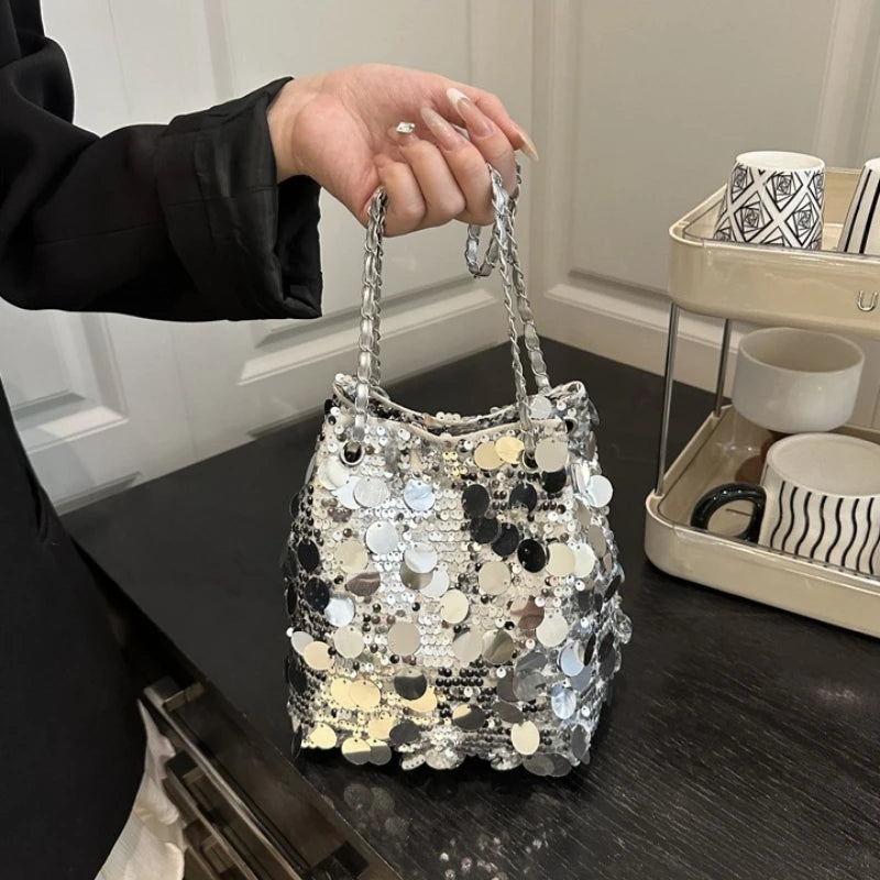 Party Elegant Sequin Shiny Evening Banquet Bag for Women