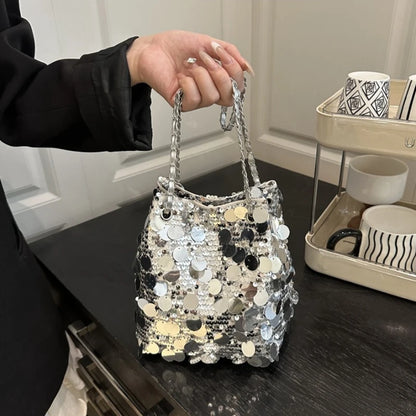Party Elegant Sequin Shiny Evening Banquet Bag for Women