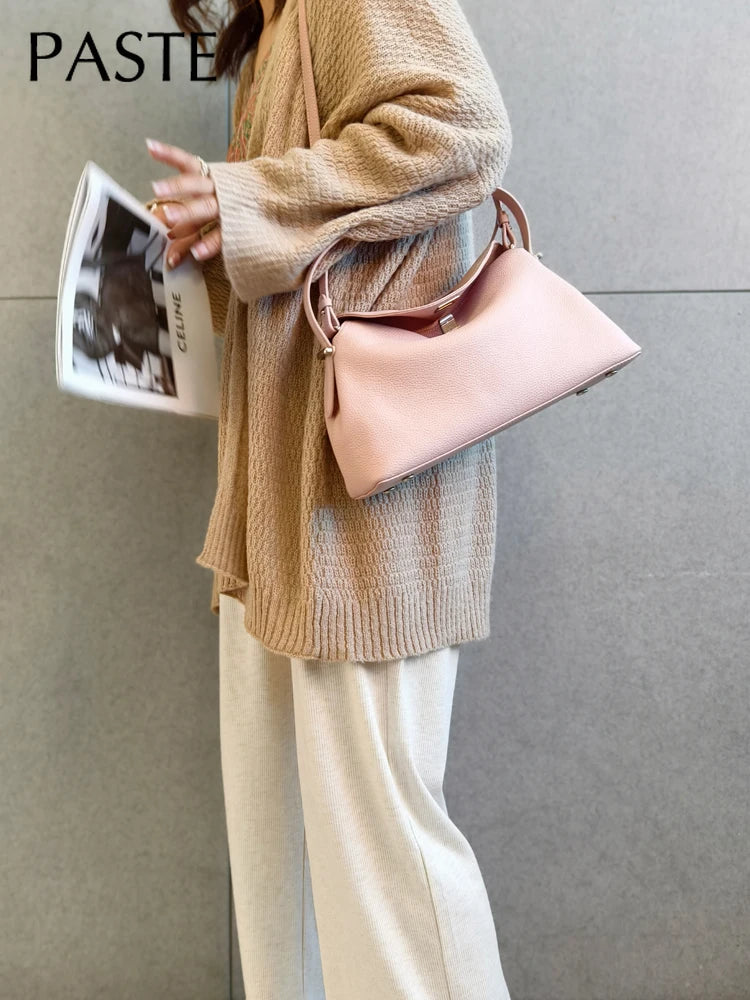 Sweet and Fluffy Shape Beige Pink Leisure Tote