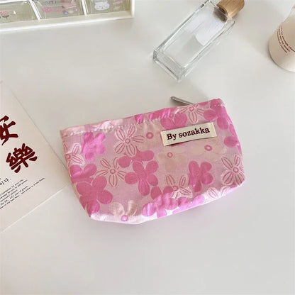 Floral Cosmetic Bag
