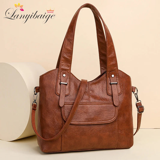 Soft Leather Handbags High Quality Women Bags