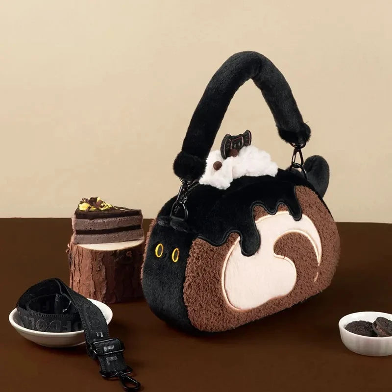 Teenage Girls Bread Bags for Woman Lolita Plush Crossbady Bag