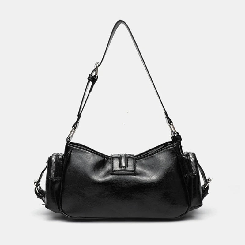 Women's Y2k Punk Vintage PU Leather Gothic Rivet  Shoulder Purse