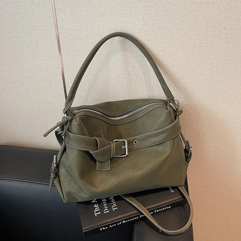 Large Capacity Soft Leather Tote Bag