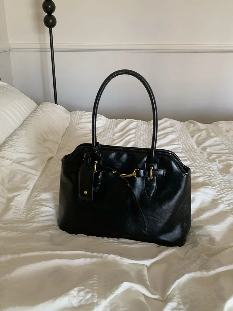 Large Capacity Women's Tote Shoulder Bags Pu Leather Ladies Briefcase Bag