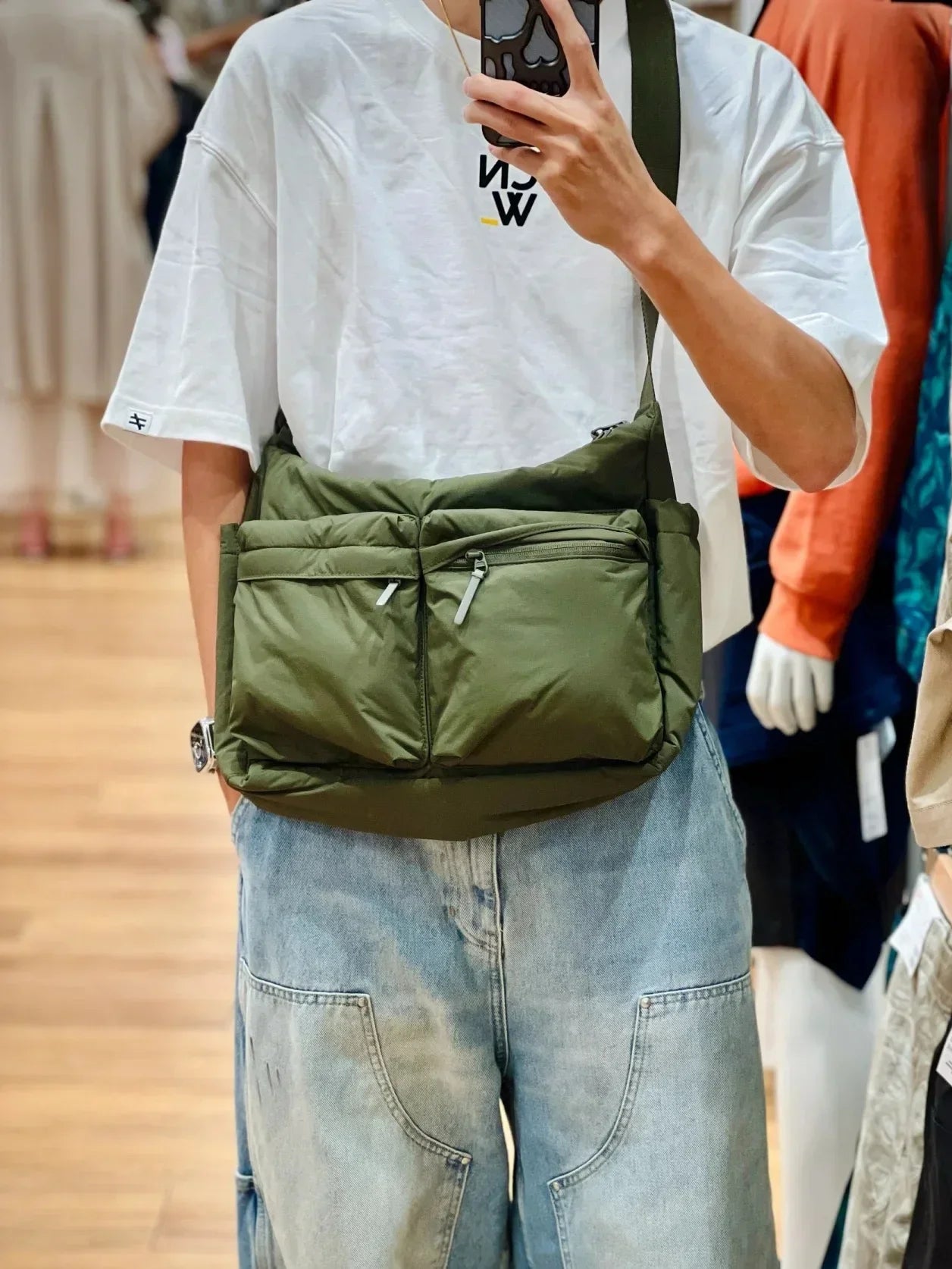 Casual Nylon Shoulder Bag for Women Large Capacity Computer Bag