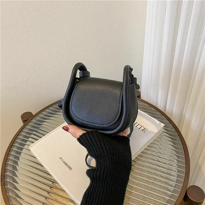 Candy Color Fashion PU Leather Mini Crossbody Bag for Women