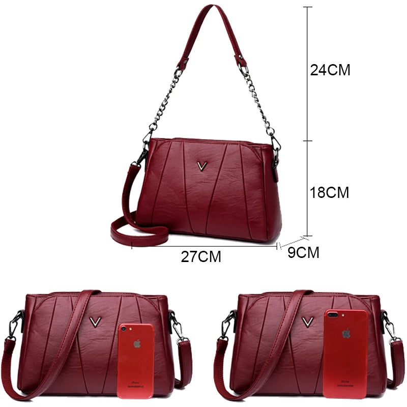 Soft Leather Shoulder Bag