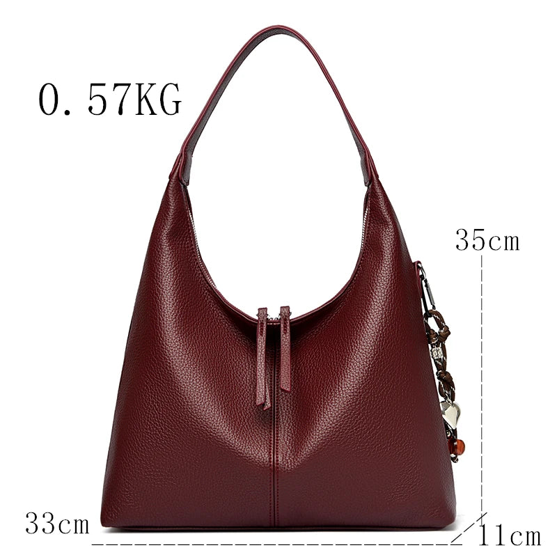 Leather Women Handbag Large Capacity Crossbody Bag