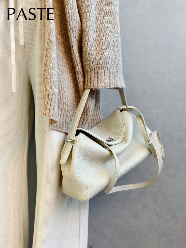 Sweet and Fluffy Shape Beige Pink Leisure Tote