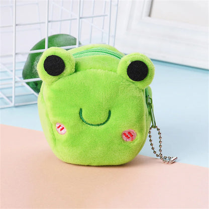 Soft Plush Cartoon Animal Cute Coin Purse Mini Zipper