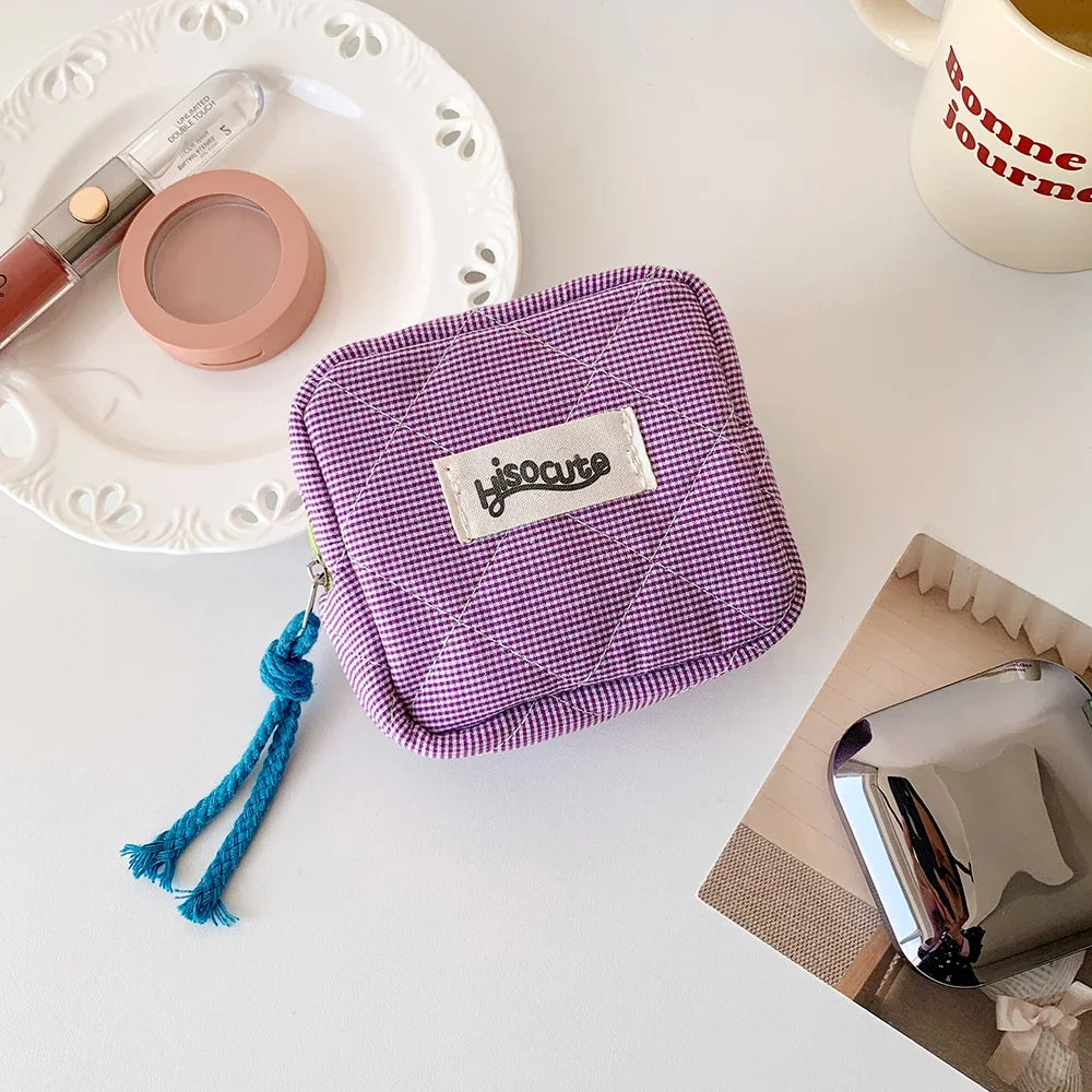 Mini Coin Purse Small Wallet for Women Portable Cosmetic Storage Bag