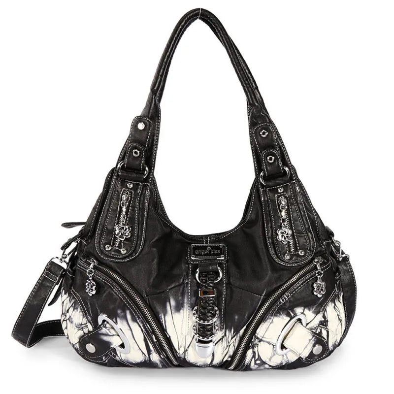 Multi Pocket Soft Leather Shoulder Bags