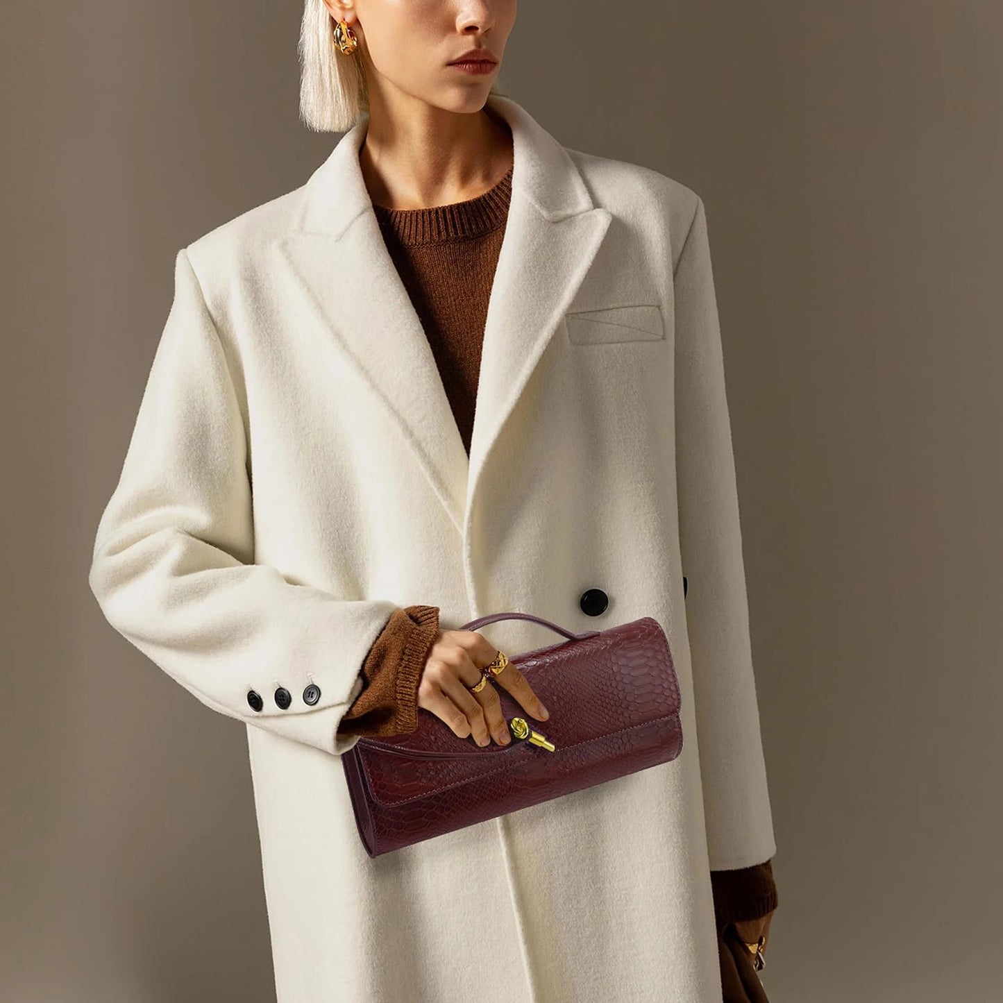 Women's Clutch Bag Purses for Women Leather Evening Handbags