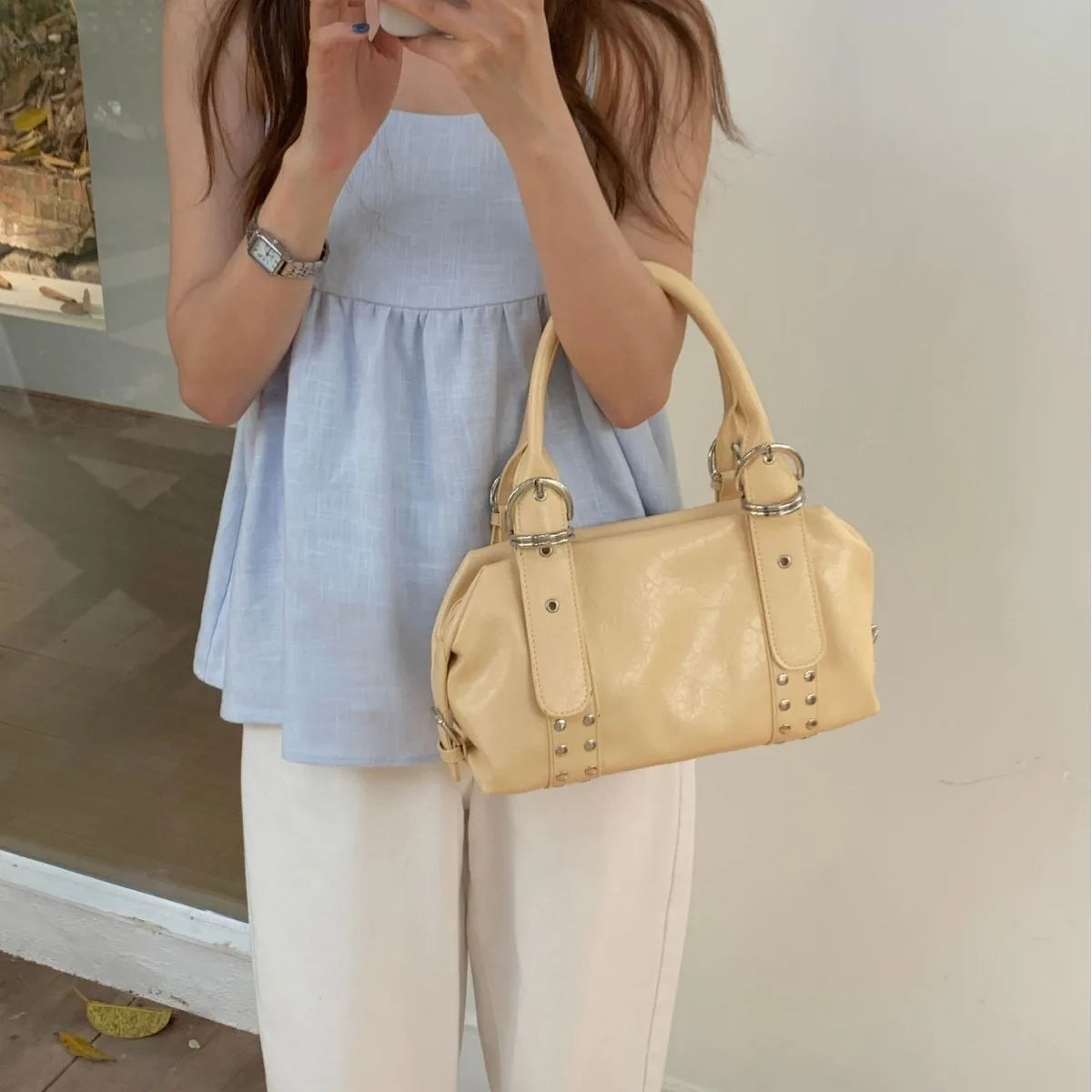 Women Handbags Luxury Soft Pu Leather Shoulder Bags