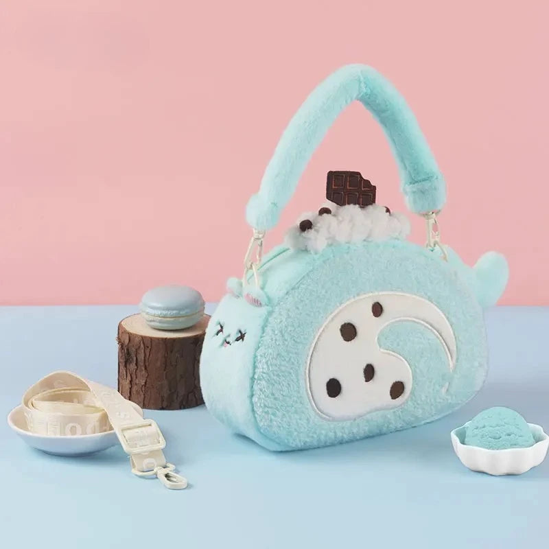 Teenage Girls Bread Bags for Woman Lolita Plush Crossbady Bag