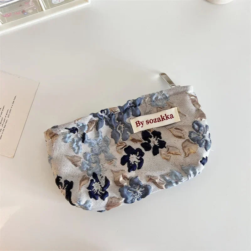 Floral Cosmetic Bag