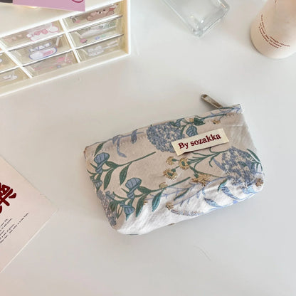 Floral Cosmetic Bag