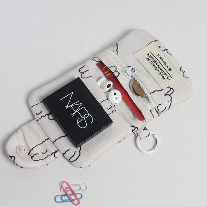 Wallet Card Holder for Girls Portable Cute Small Storage Bag