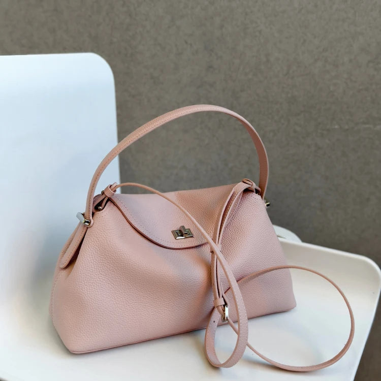 Sweet and Fluffy Shape Beige Pink Leisure Tote