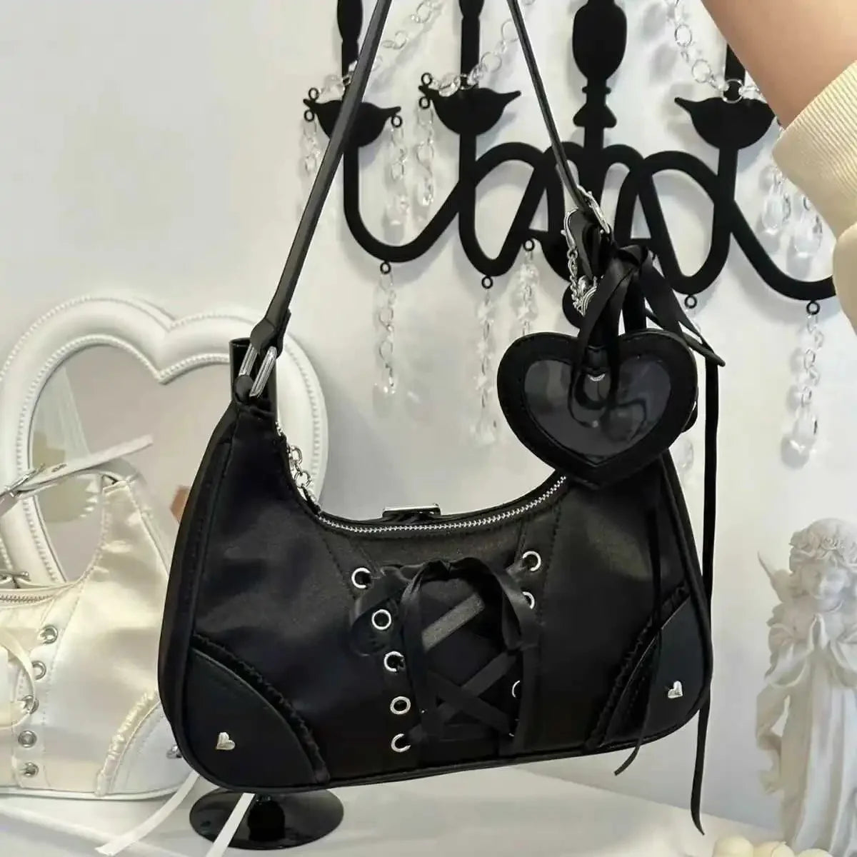 Cute Y2k Women's Shoulder Bag Fashion Elegant Sweet Lolita JK-Style  Bag