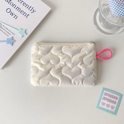 Bow Silver Glossy Mini Makeup Bag for Women