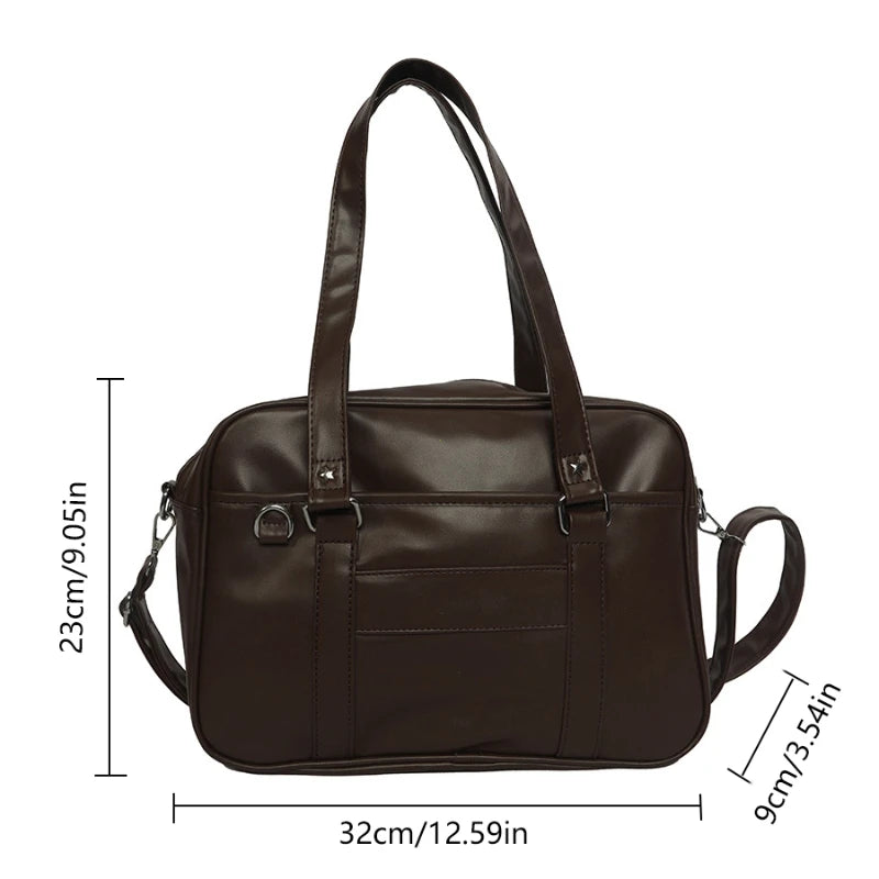Japanese Style JK Bag PU Leather Shoulder Bag