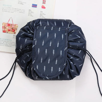 Women Drawstring Cosmetic Bag Travel Storage Makeup Bag Organizer