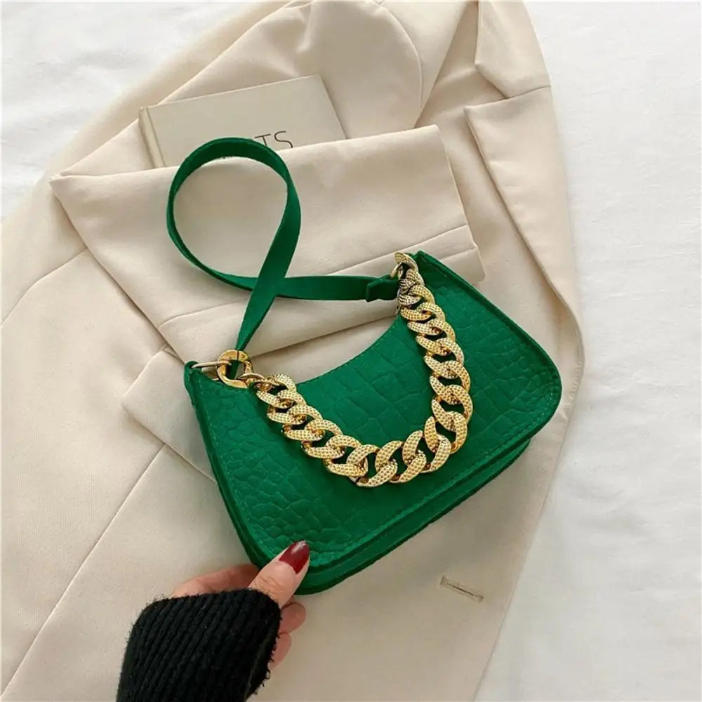 Small Handle Underarm Bag Clutch