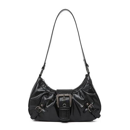 Y2K Retro Pleated Hobo Shoulder Bag for Women