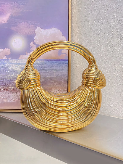 Women's Handbag Mini Gold Cross Body Bag Silver Evening Clutch