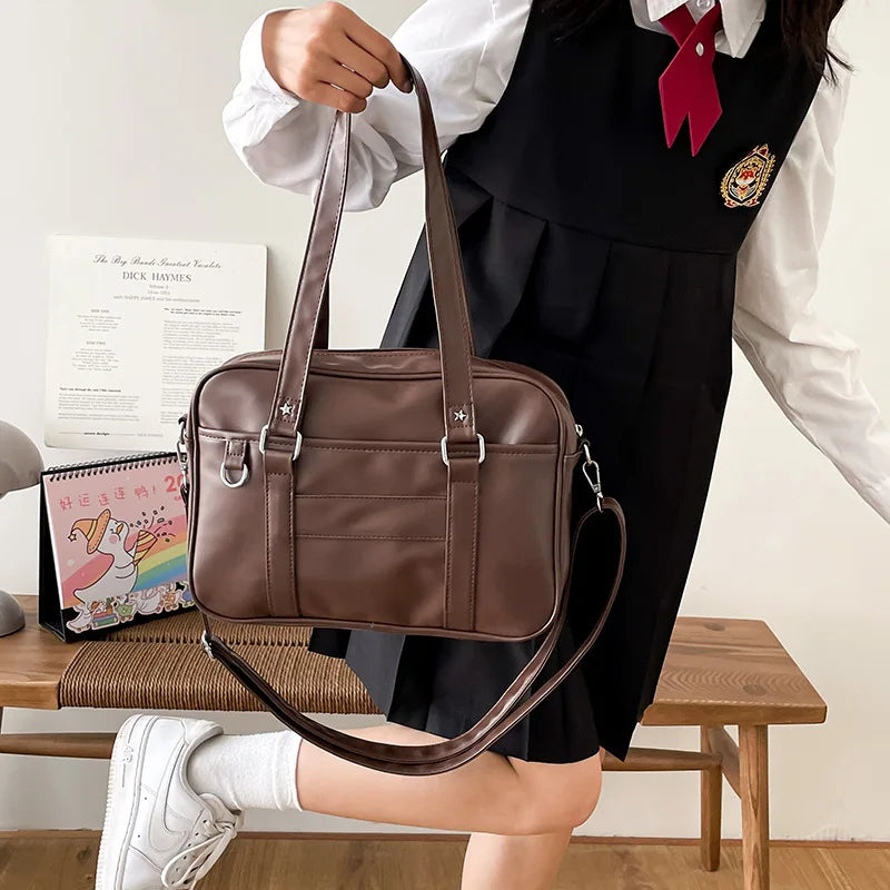 Japanese Style JK Bag PU Leather Shoulder Bag