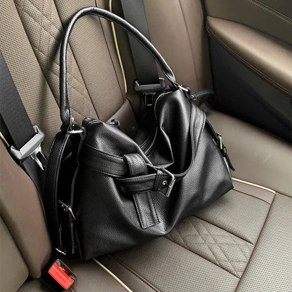 Large Capacity Soft Leather Tote Bag
