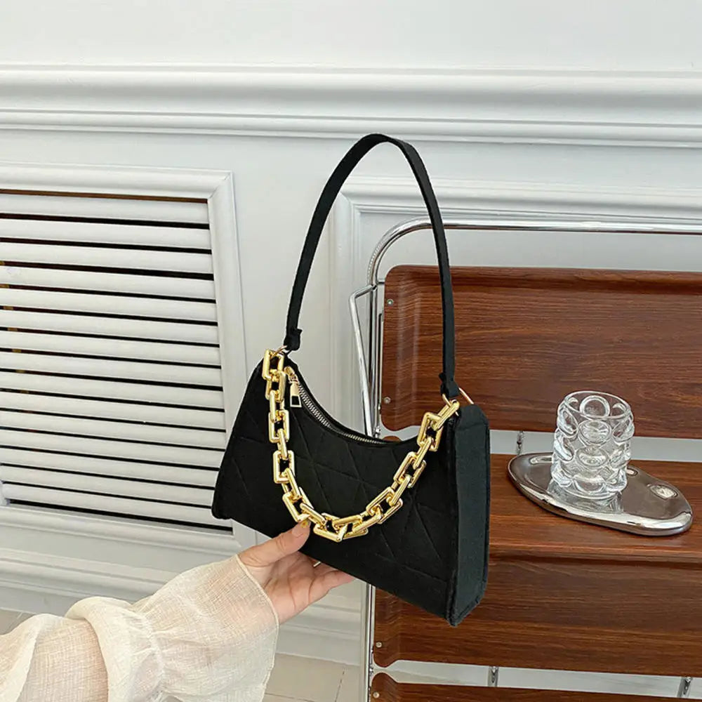 Small Handle Underarm Bag Clutch