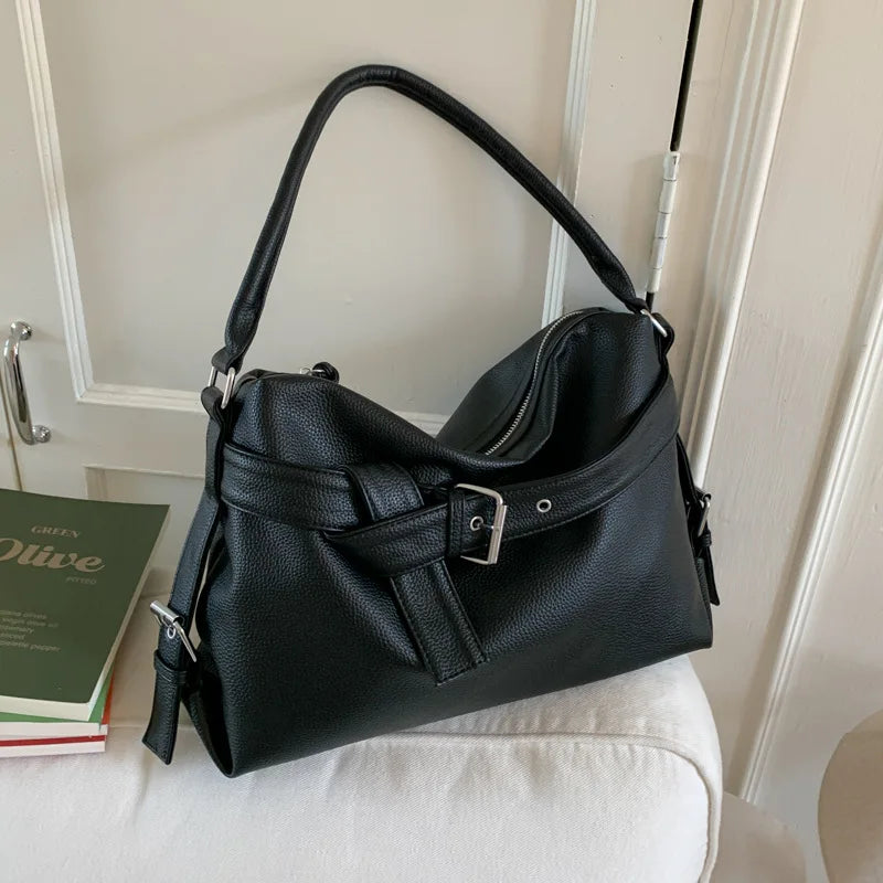 Large Capacity Soft Leather Tote Bag