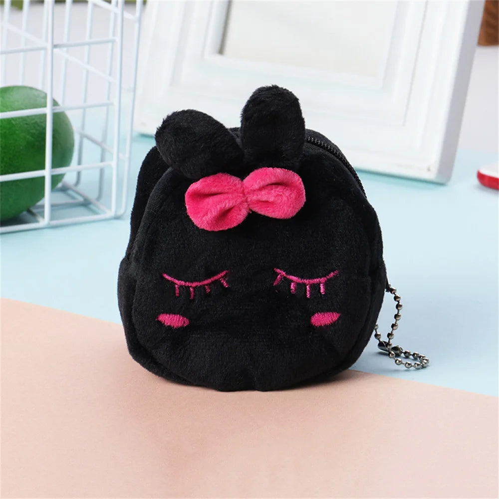 Soft Plush Cartoon Animal Cute Coin Purse Mini Zipper