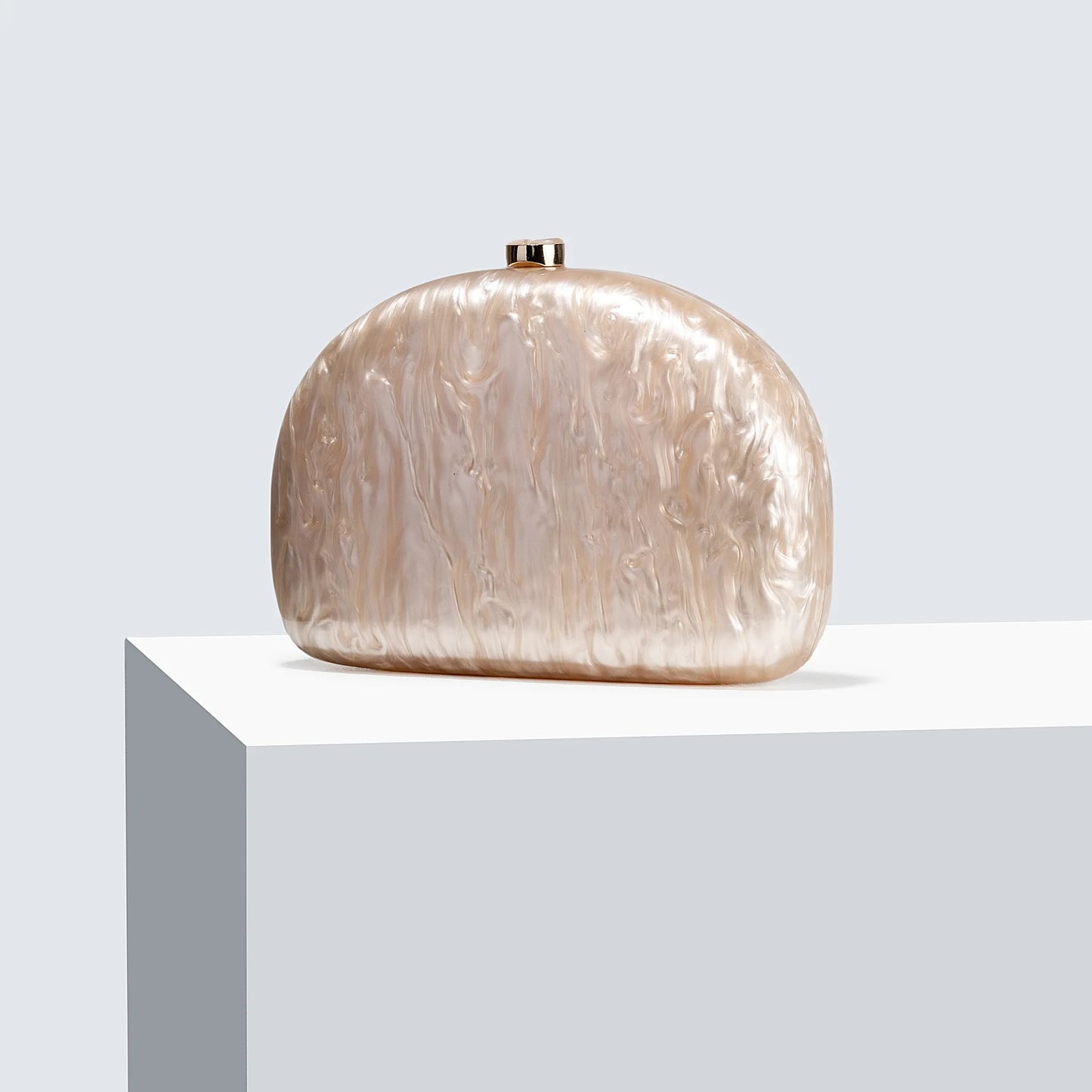 Women's New Semi-Circular Pressure-Packed Acrylic Dinner Bag