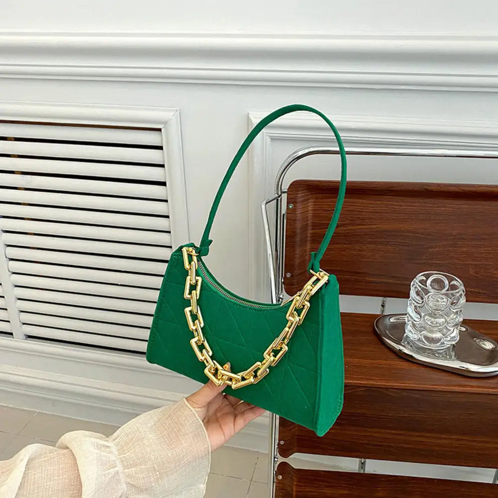 Small Handle Underarm Bag Clutch