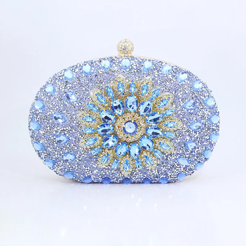 Evening Clutch Bags for Women  Chain Dinner Handbag Crystal Diamond Rhinestone Bag