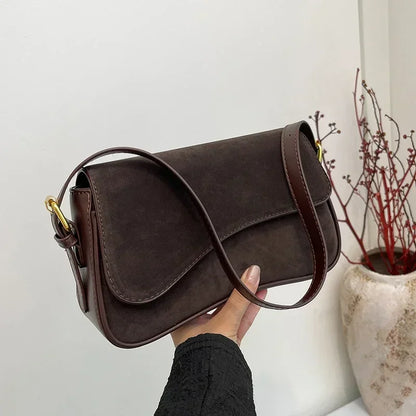 Velvet Fashionable Minimalist Versatile Practical Shoulder Bag